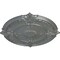 Ekena Millwork Attica Acanthus Leaf Ceiling Medallion (Fits Canopies up to 3 1/4"), 30 1/8"OD x 1 1/2"P, Platinum CM30ATPLS - alternate 2